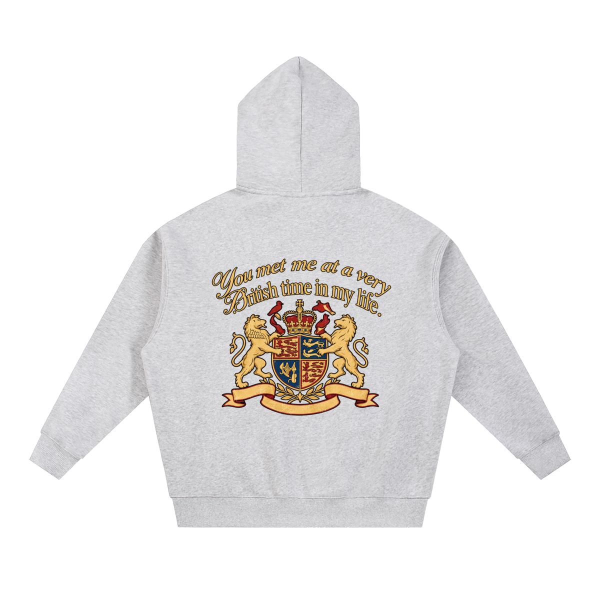 BRITISH TIME ZIP HOODIE