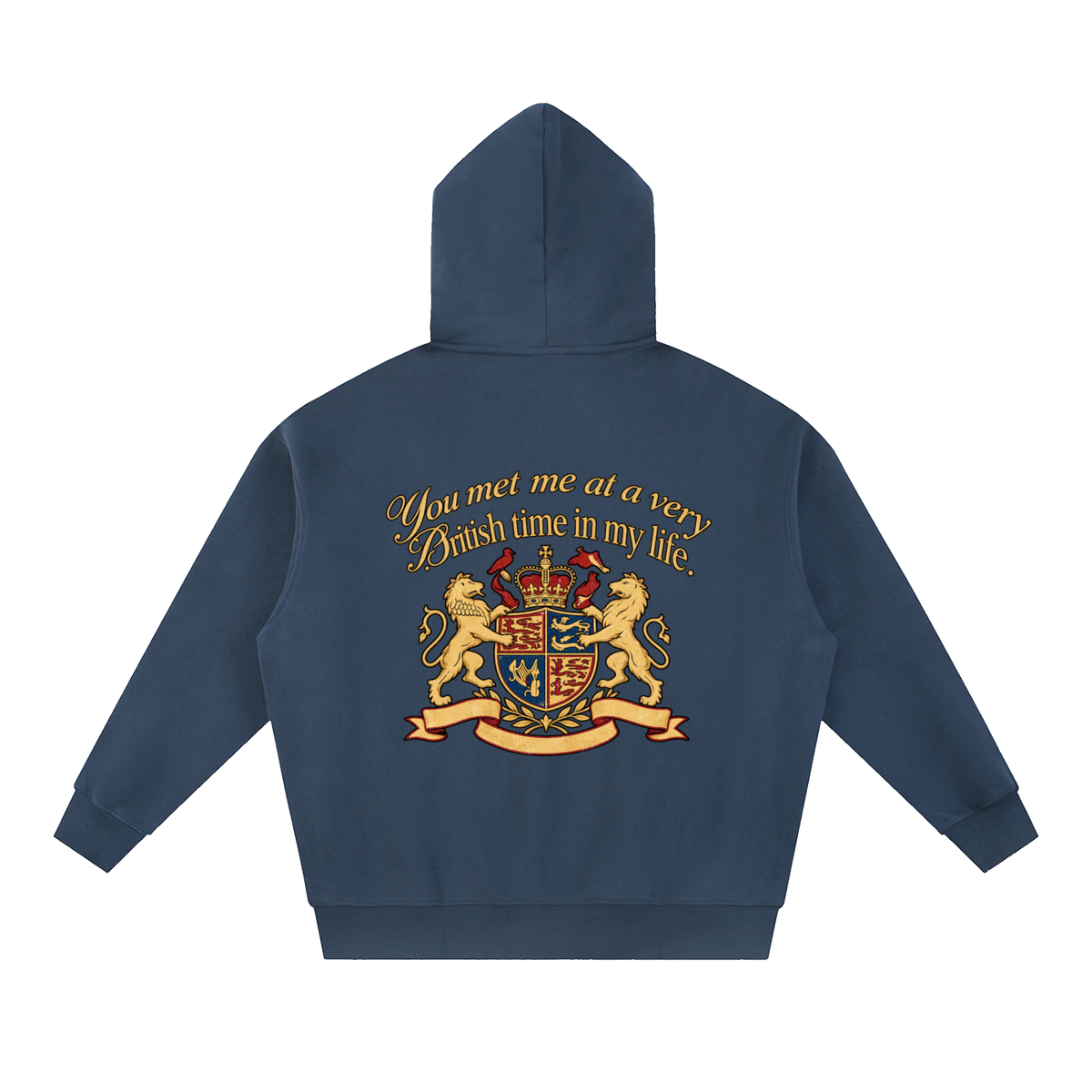 BRITISH TIME ZIP HOODIE