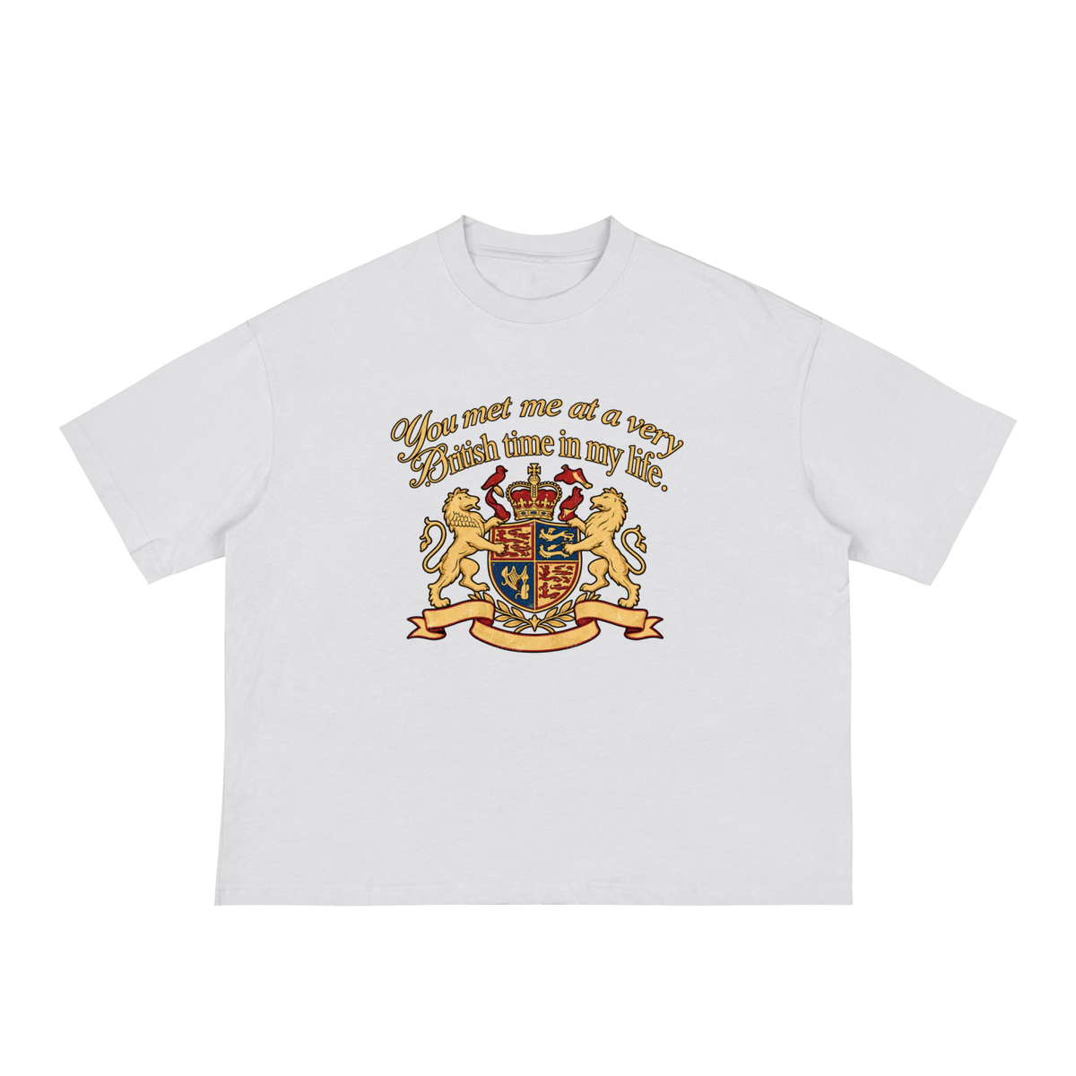 BRITISH TIME LOOSE BOXY TEE