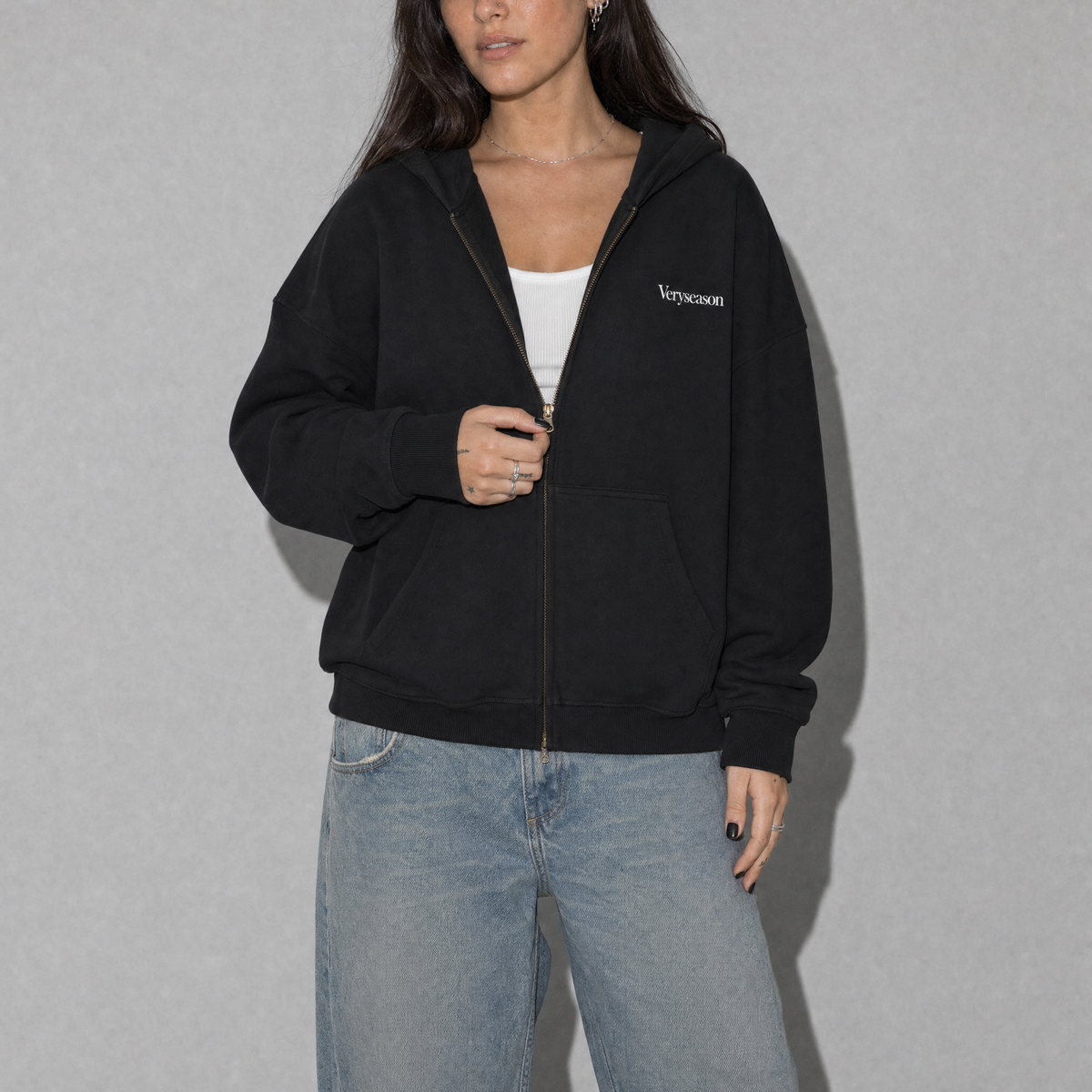 BRITISH TIME ZIP HOODIE