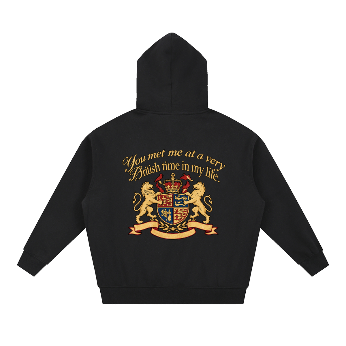 BRITISH TIME ZIP HOODIE