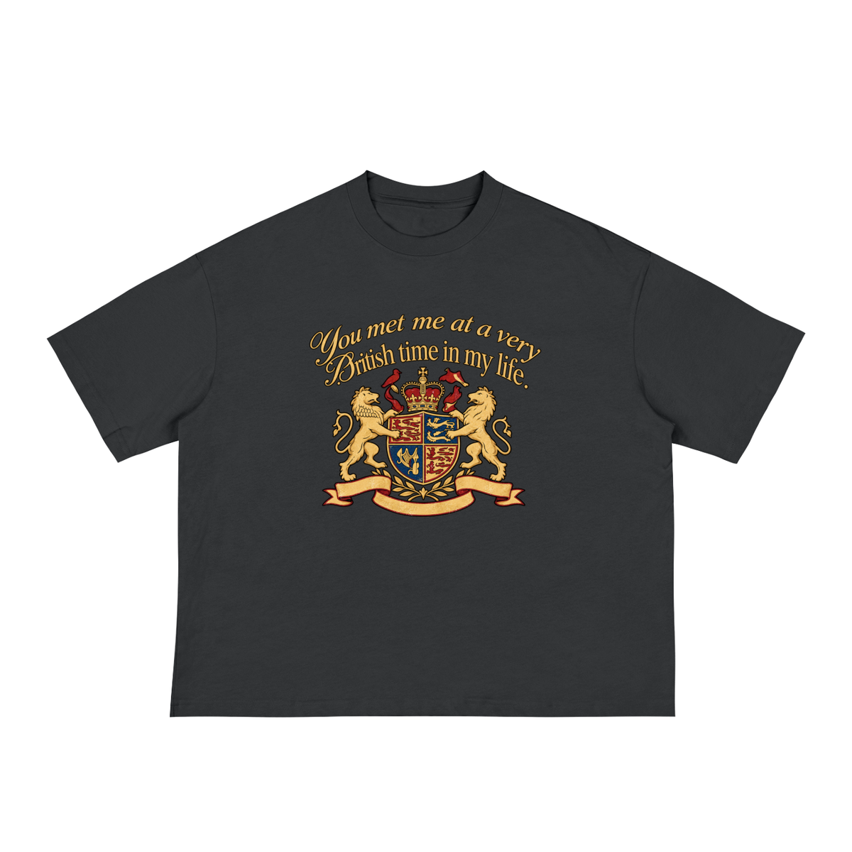 BRITISH TIME LOOSE BOXY TEE