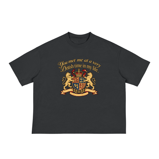 BRITISH TIME LOOSE BOXY TEE